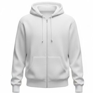 NWT APX Unisex White Zip-Up Hoodie Jacket - Size 3XL
